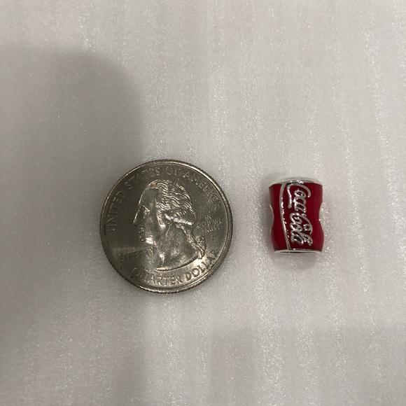 Sterling Silver Coca-Cola Cola Charm, fits Pandora - Picture 9 of 9
